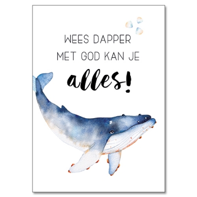 A4 woonkaart/poster Wees dapper